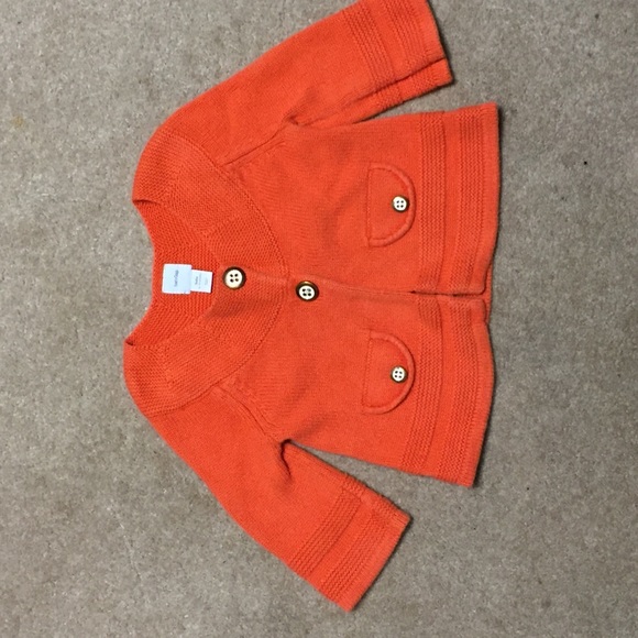 GAP Other - 5 for $20    Baby Gap Orange Sweater 6-12 months